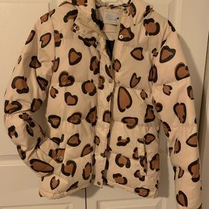 Leopard puffer jacket